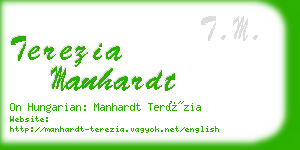 terezia manhardt business card